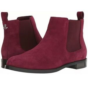Ralph Lauren Haana Bo Csl Merlot Booties 7B Merlot